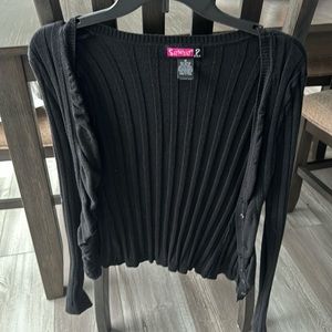Black cardigan